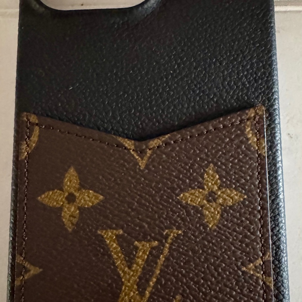 Authentic Louis Vuitton Bumper Pallas iPhone 15 Pro Max cell phone cover
